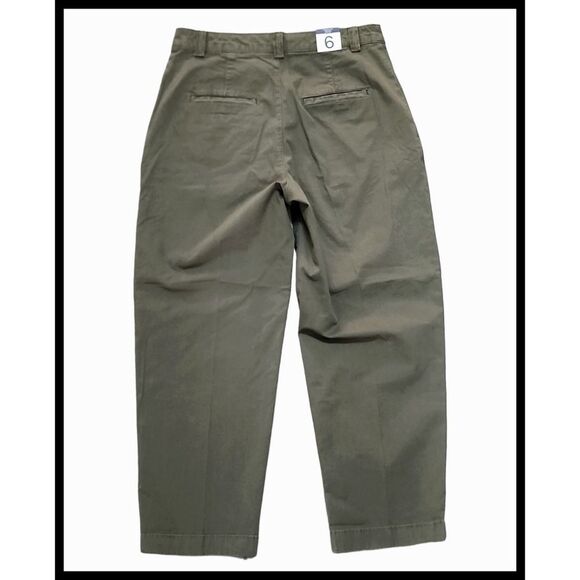 NWT Gap Everyday Straight Up Khaki Pants Mid Rise Stretch Olive Green 6 New - Picture 5 of 11
